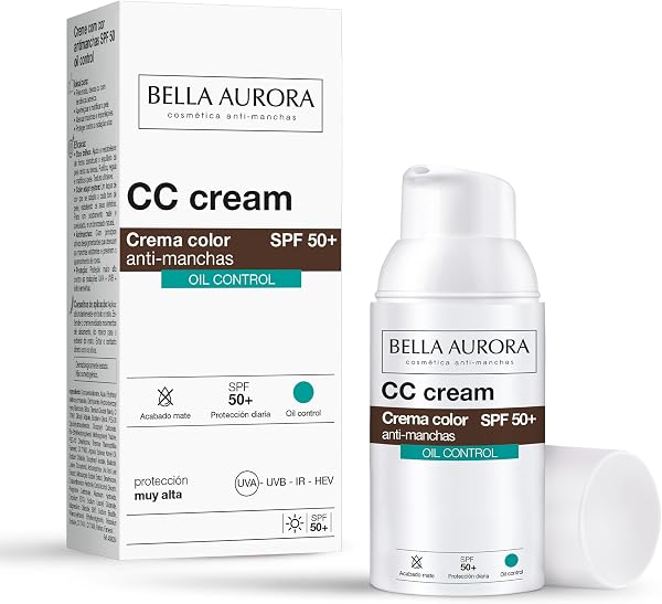 Bella Aurora CC Cream Antimanchas Oil Control SPF50+ 30 ml