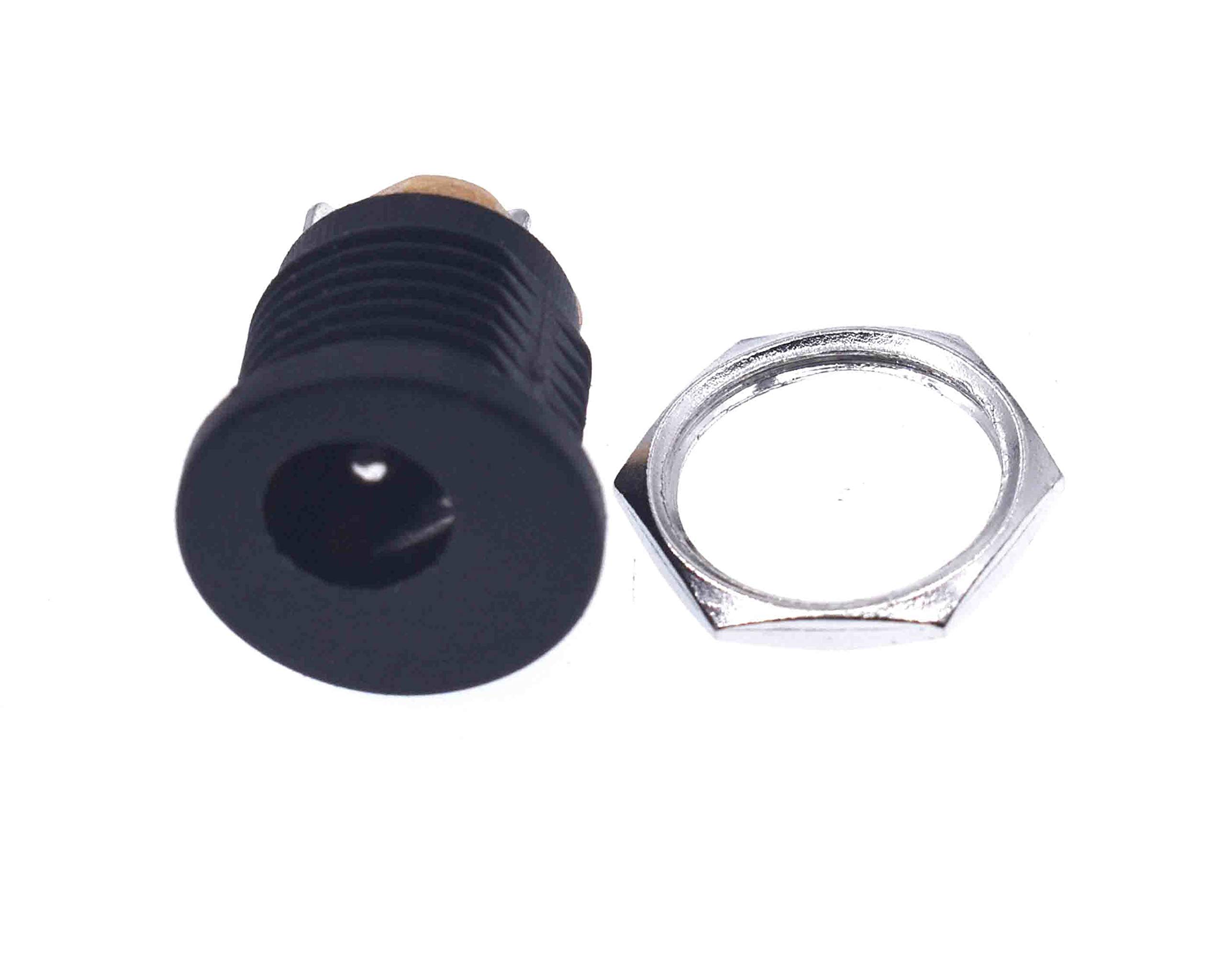 10Pcs DC-022 5.5-2.1/5.5 x 2.1mm DC Power Socket/DC Connector Panel Mounting DC022