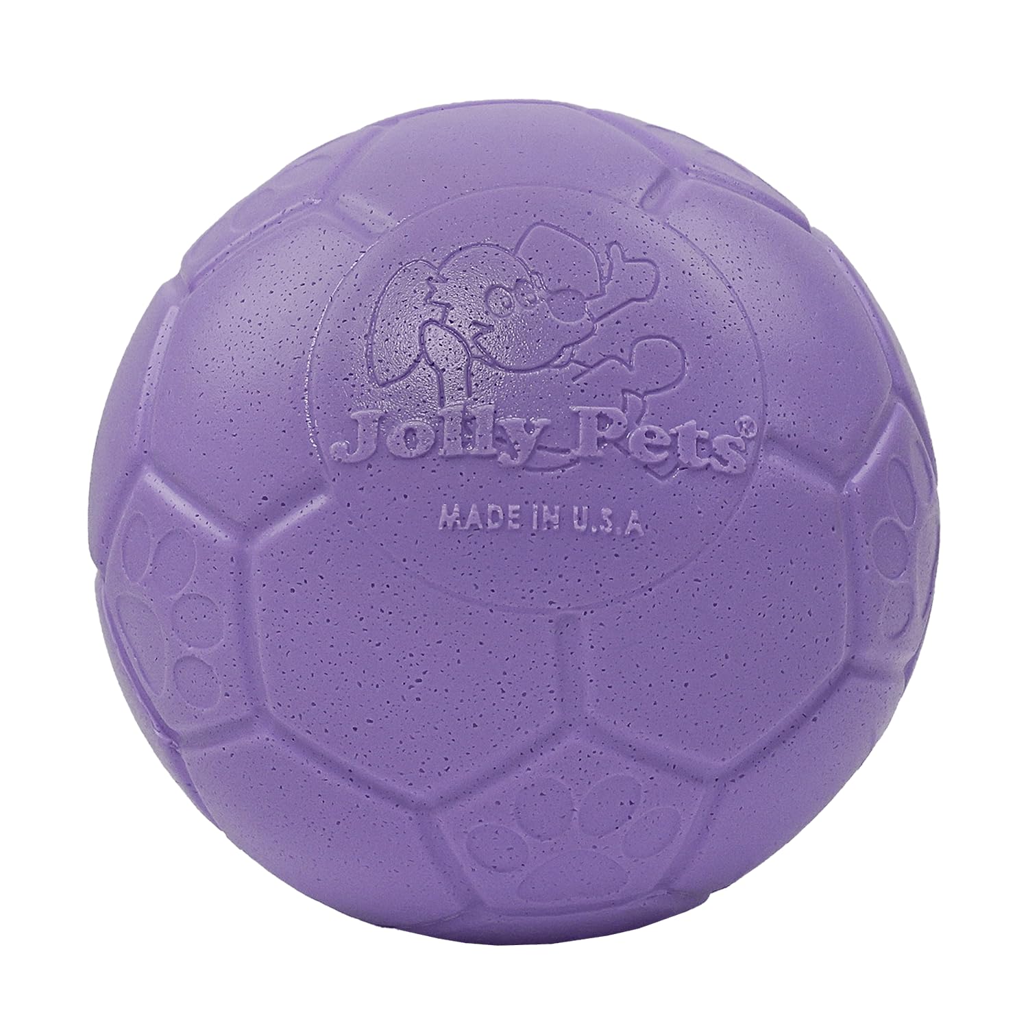 Jolly Pets Soccer Ball Dog Toy, 6 in, Light Purple - Durable