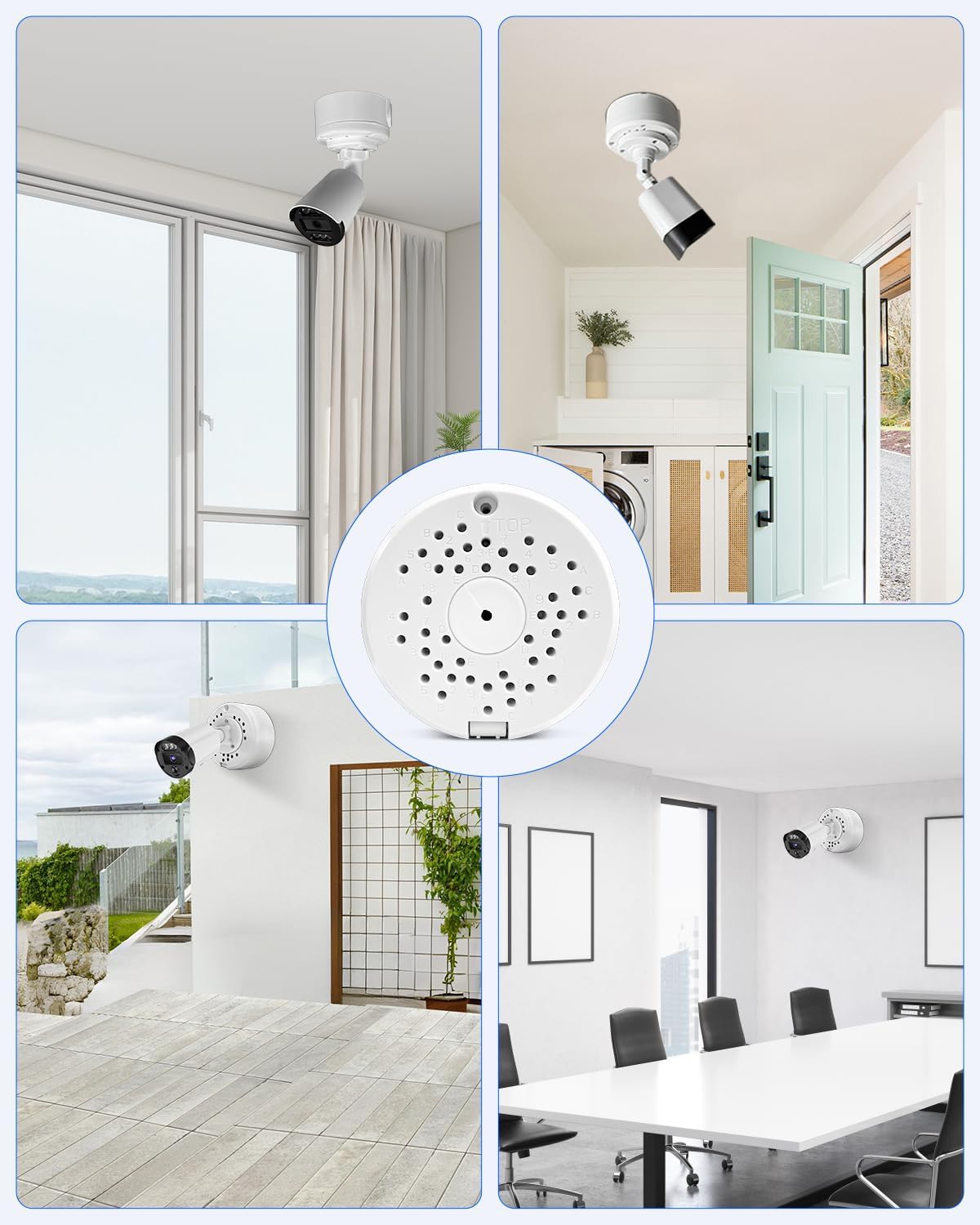 ABS Plastic Universal Security Camera Junction Boxes, Mounting Bracket for Bullet CCTV Cameras, Cable Concealment Junction Boxes