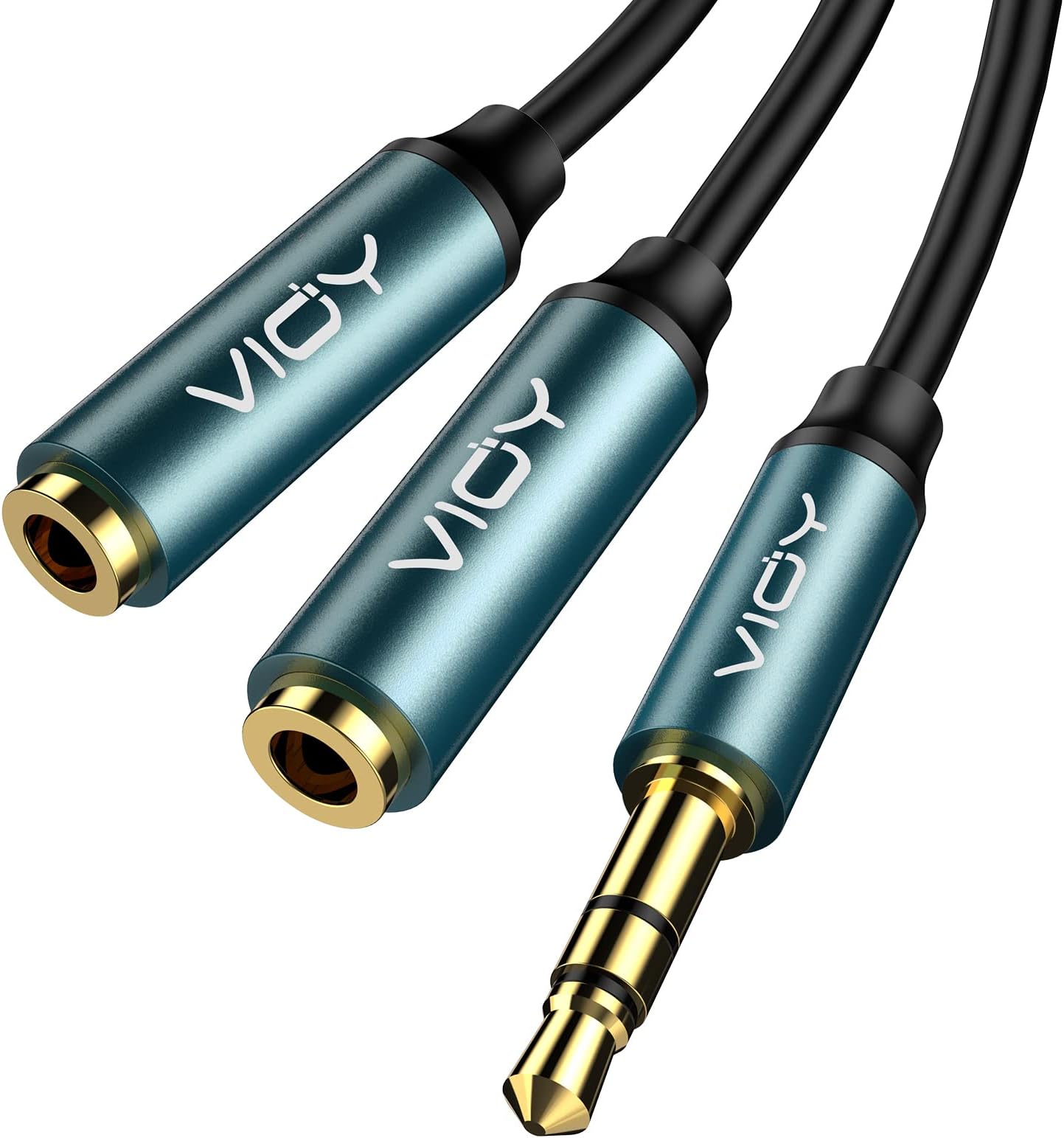 VIOY Headphone Splitter Cable - Dual 3.5mm Headphone Jack Audio Splitter for Smartphones