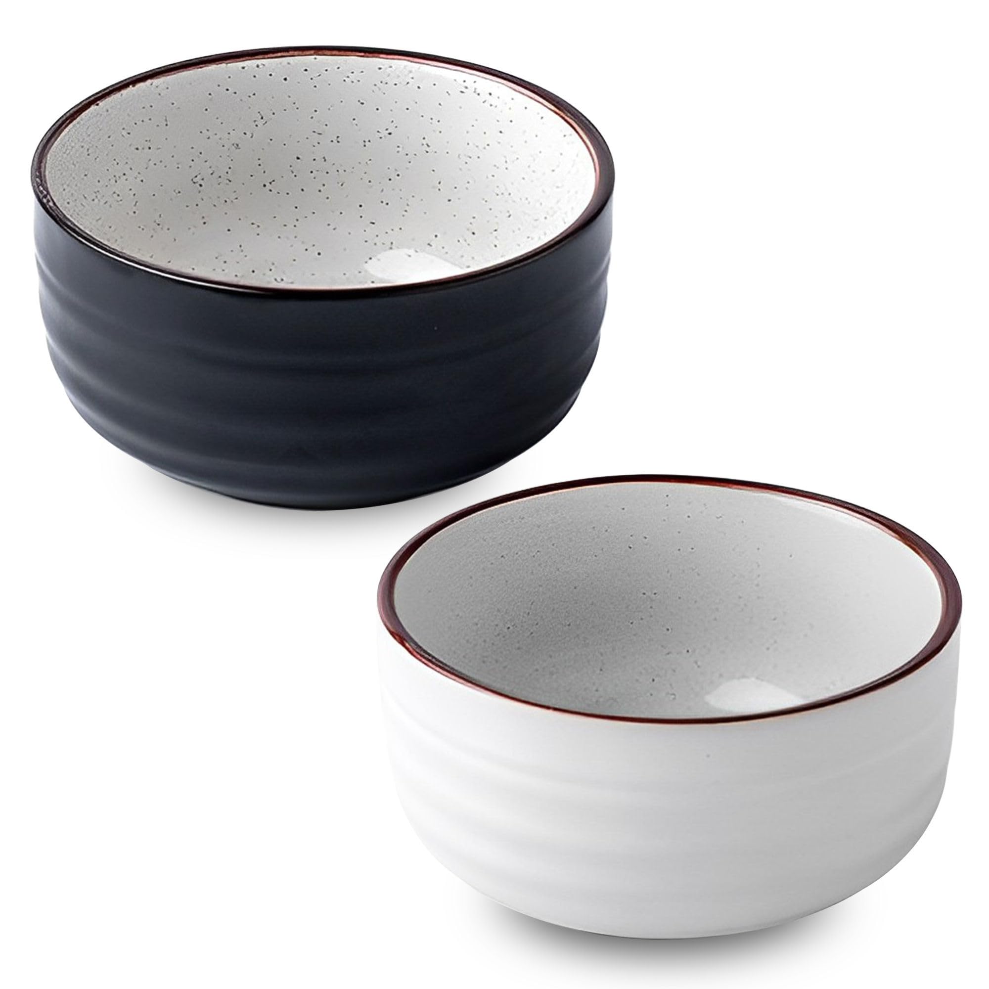 Zestaw ceramicznych misek na musli, 400 ml, nadają się do kuchenki mikrofalowej, na śniadanie i zupę, zestaw 4 sztuk, do codziennego użytku