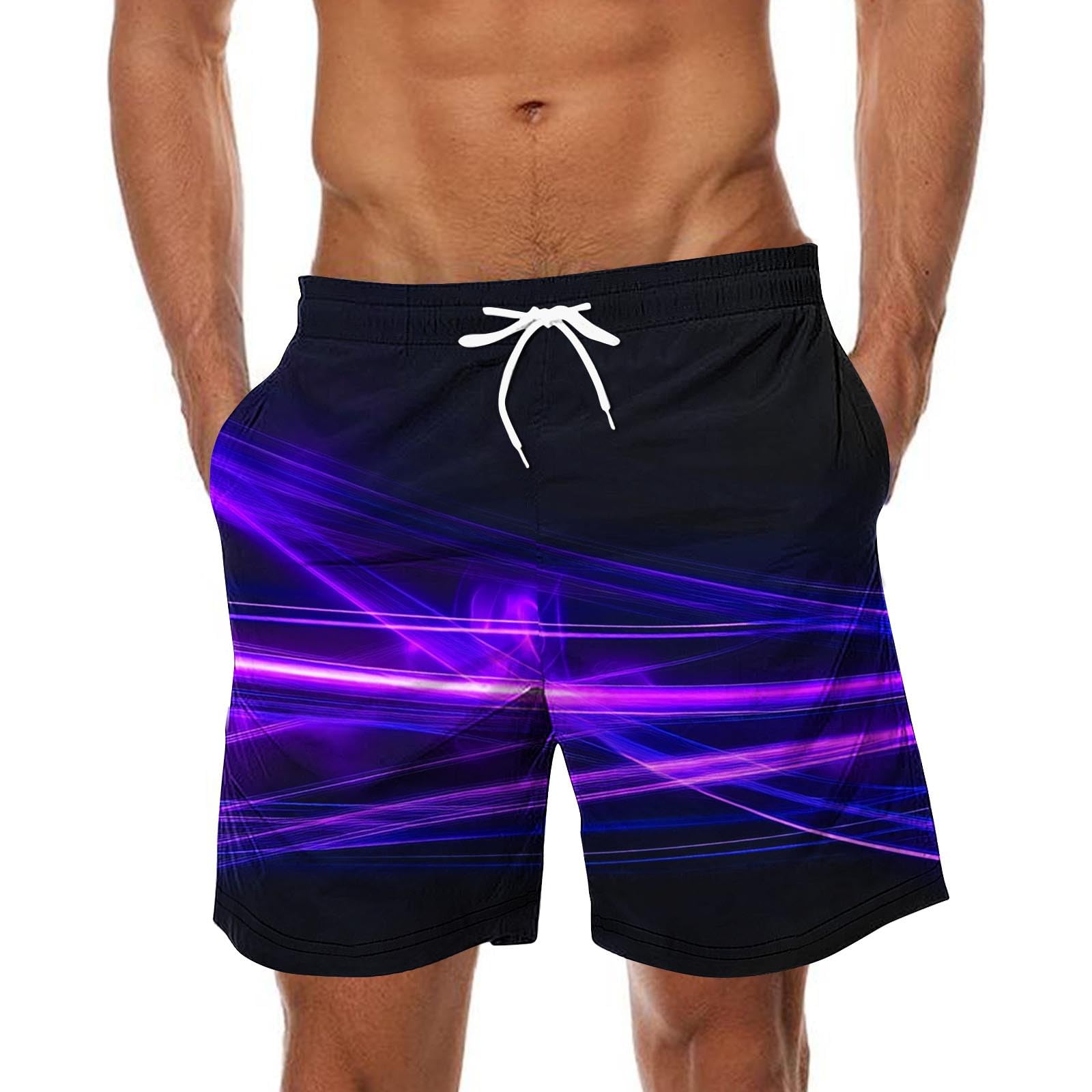 Pantalones Cortos Hombre,Talla Grande Shorts de Baño Bañador Natación Verano Moda Estampado Pantalon de Playa Surf Secado Rápido Suelto Original Pants Trend Deportivos Hawai Vacaciones 2025