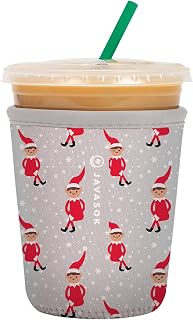 Sok It JavaSok Iced Coffee & Cold Soda Insulated Neoprene Cup Sleeve (Shelf Life, Small: 16-20oz)