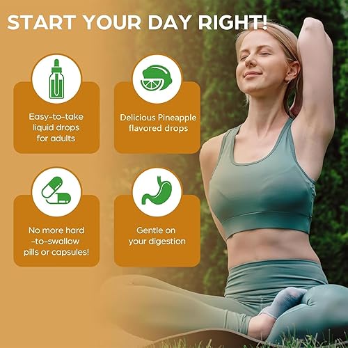 Miniatura 4 de Magnesio L-Threonate Gotas Líquidas Restaurar Salud Niveles de Magnesio Apoyo Cardiovascular Promover el Sueño Reconfortable Relajar Sabor Piña 2.0