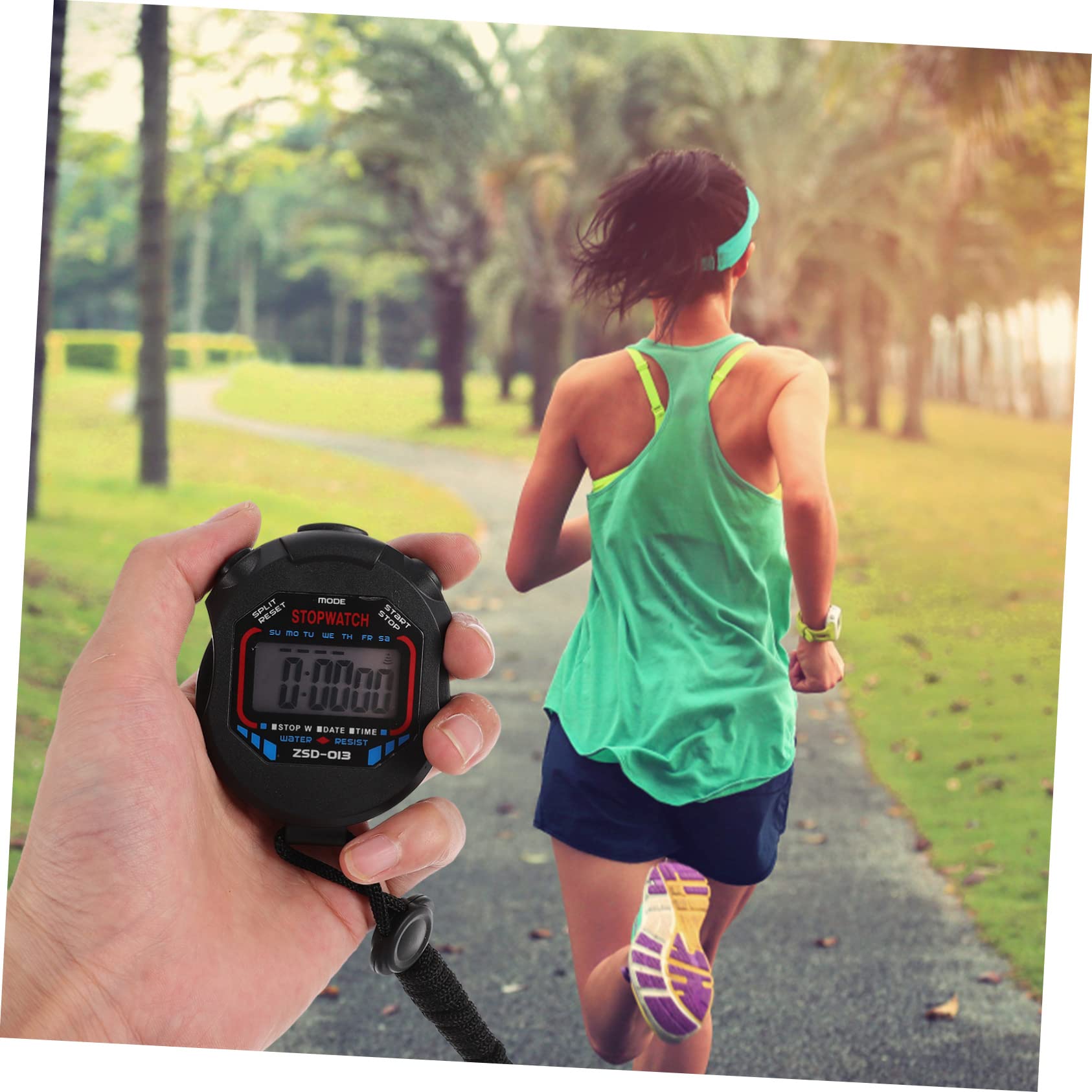 ifundom 5 Piezas Cronómetro Digital Deportivo Profesional con Pantalla LCD Grande Temporizador de Mano con Alarma para Fitness Infantil y Árbitros Función