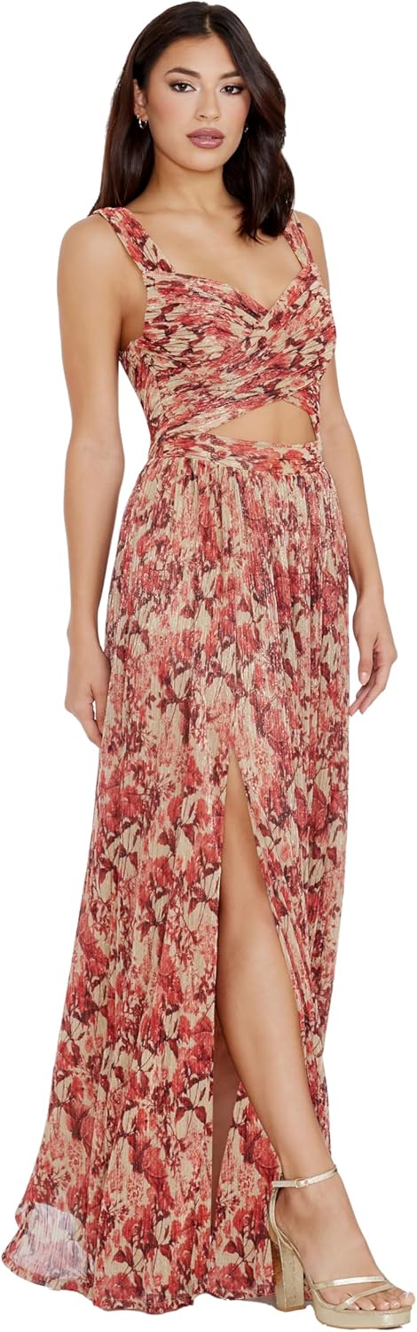 Dress The Population Women's Mirabella Fit and Flare Maxi Dress