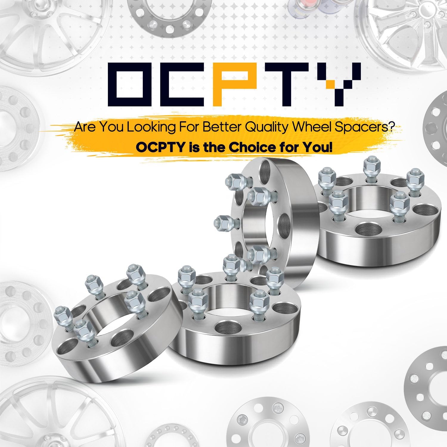 OCPTY 4PCS 5x135 to 5x4.5 Wheel Adapters 1.5 inch 87.1mm fits for Ford Expedition for Ford F150 for Blackwood with 12x1.5 Studs wheel spacers adapters