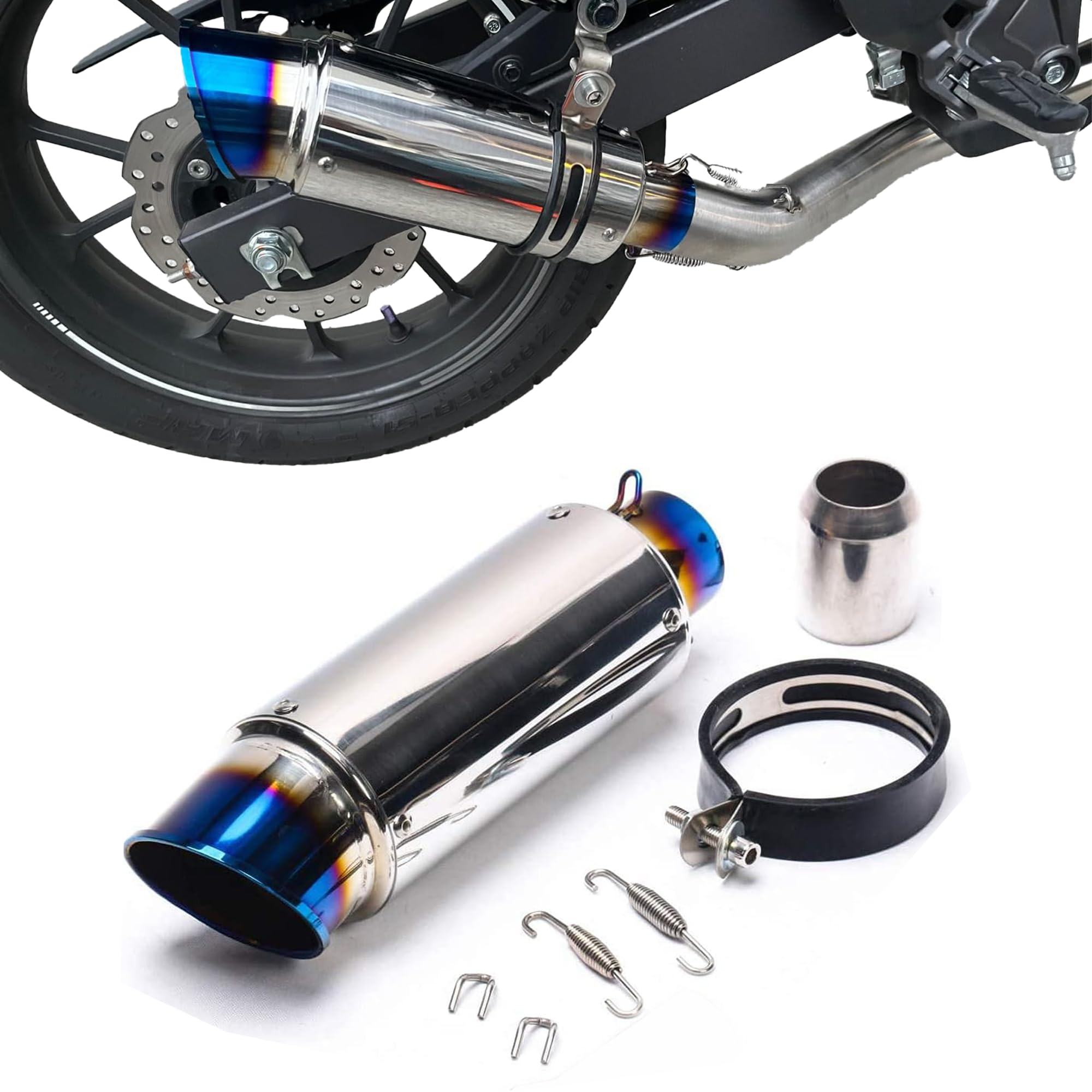 ショート管　サイレンサーなし 498】70パイショート管用 HM300サイレンサーセット : CHERRY