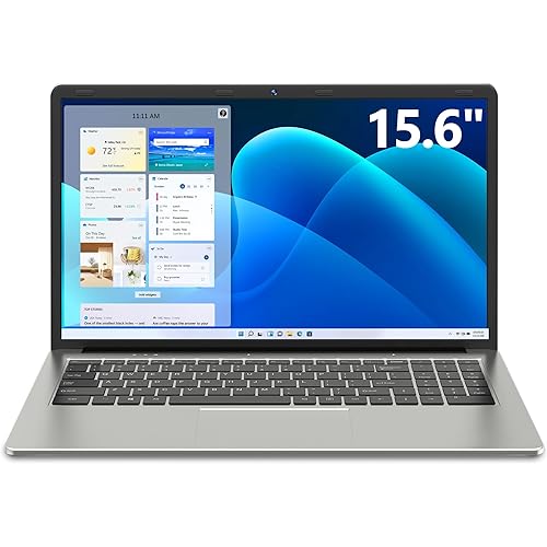 SGIN Laptop 15.6 Inch, 4GB DDR4 128GB SSD Laptops Computer with Intel Celeron Processor, Intel UHD Graphics 600, Mini HDMI, Webcam, 2.4G/5GHz WiFi, 2*USB3.2, Bluetooth4.2