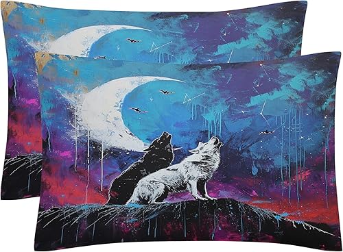 Miniatura 6 de OmErsa Juego de funda de edredón de microfibra cepillada ultrasuave y no necesita planchado, tamaño individual, juego de ropa de cama de esqueleto