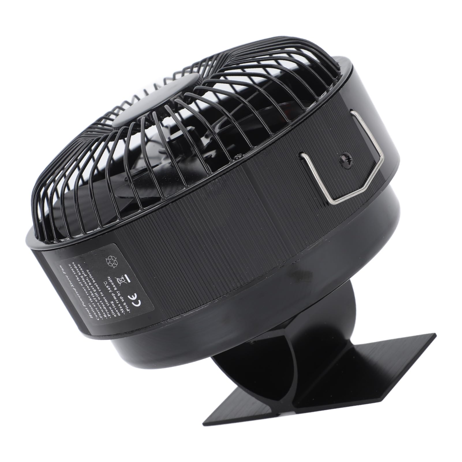Akozon Ventola per Camino a Calore - Ventola in Legno in Legno Lega di Alluminio per Riscaldamento Efficiente della Stanza, Funzionamento a Basso Rumore, Design Act Uso Interno Ed Esterno