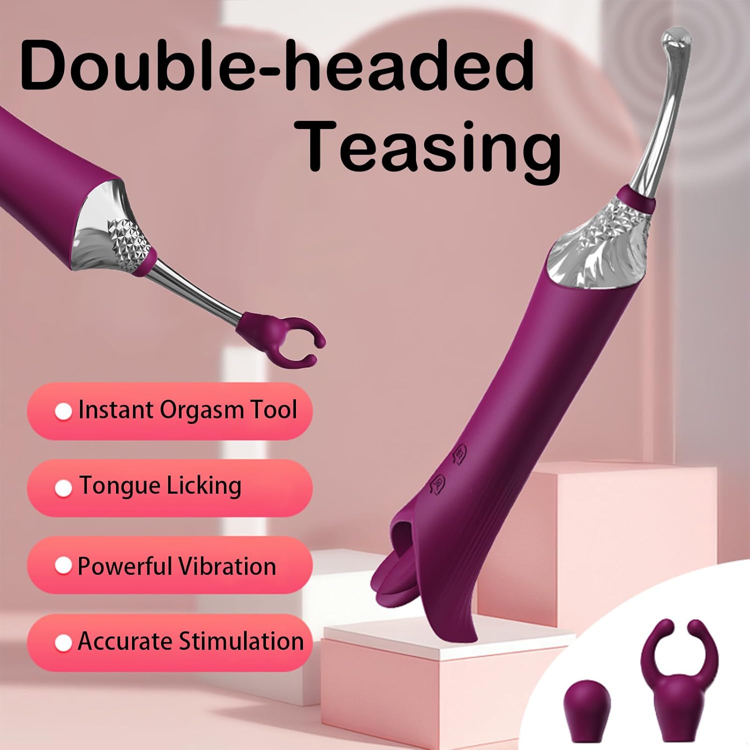 2026 Lip-Shaped Upgraded Nipple Viboators for Women Sucking Sensory Toys with APP Control, 10 Vibration & 10 Licking Clitioral Stimulant Tool red WT44