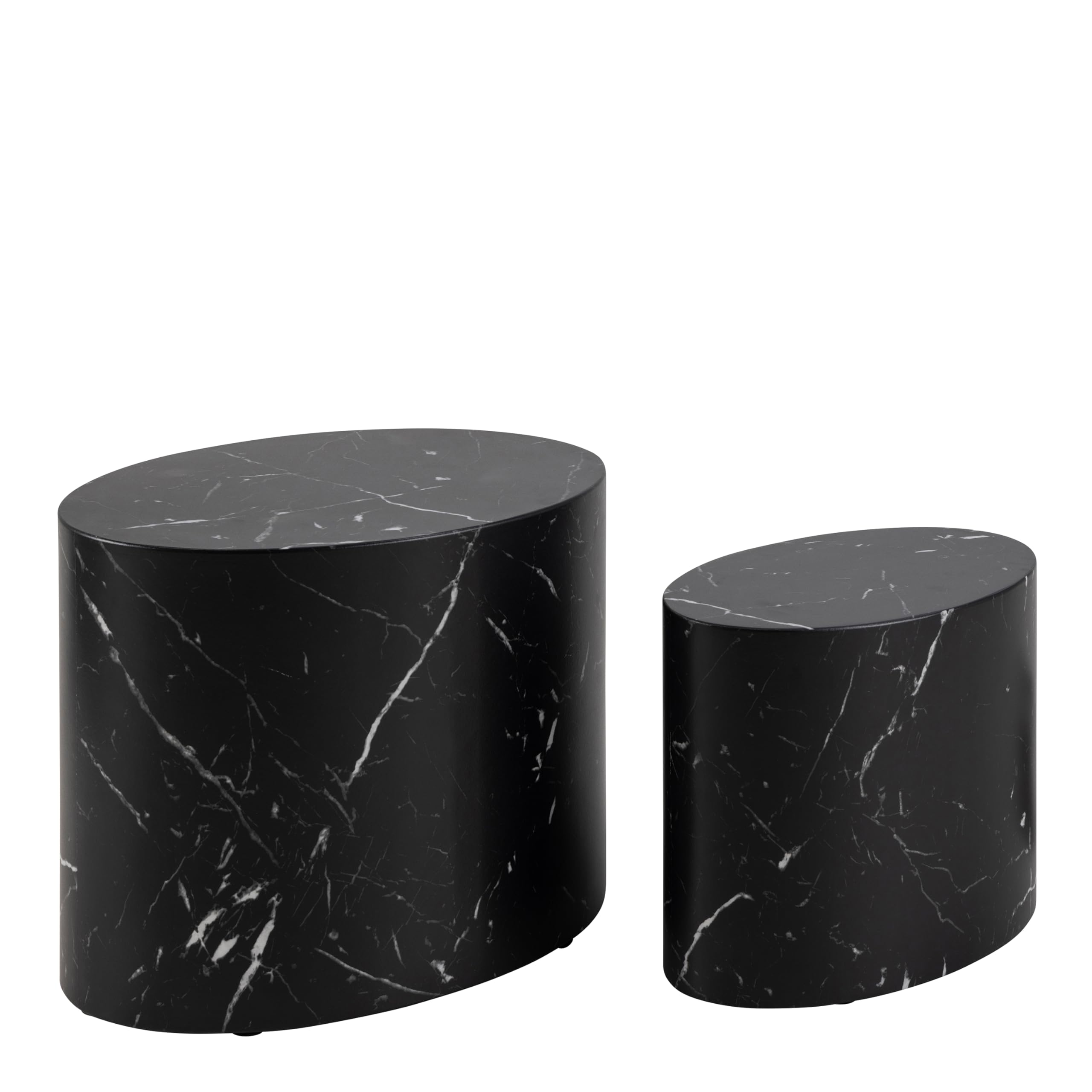 Furniture To Go | Mice Oval Coffee Table Set in Black