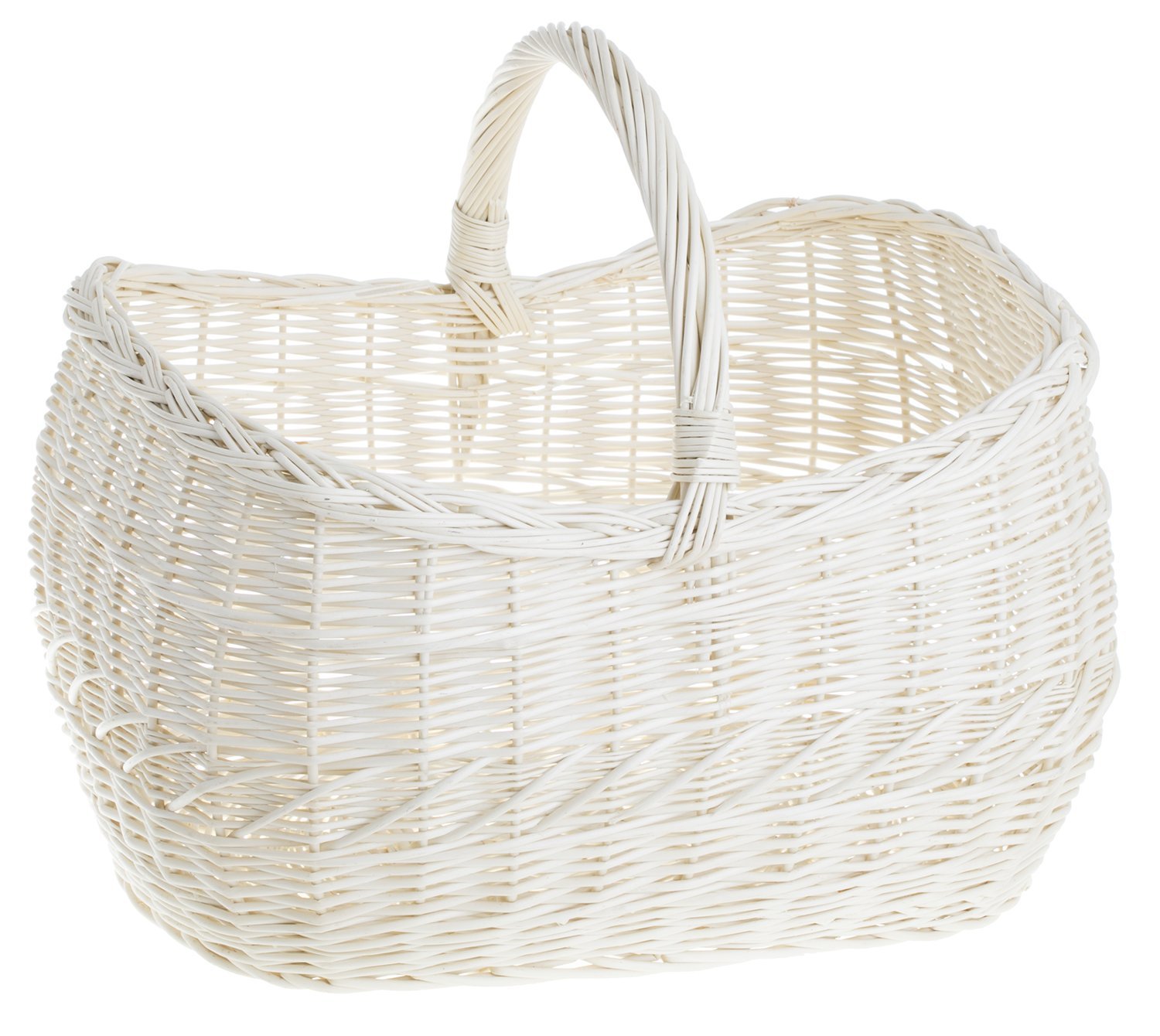 Panier à provisions en osier, panier, gondole, panier en osier, panier de courses en osier, panier cadeau, panier de pique-nique 44 x 32 x 36 cm