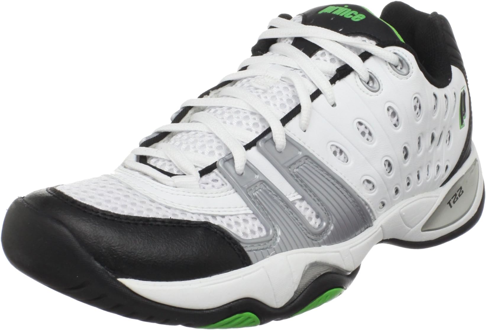 Men's 8P984149-T22 Tennis Shoe,White/Black/Green,9 M US