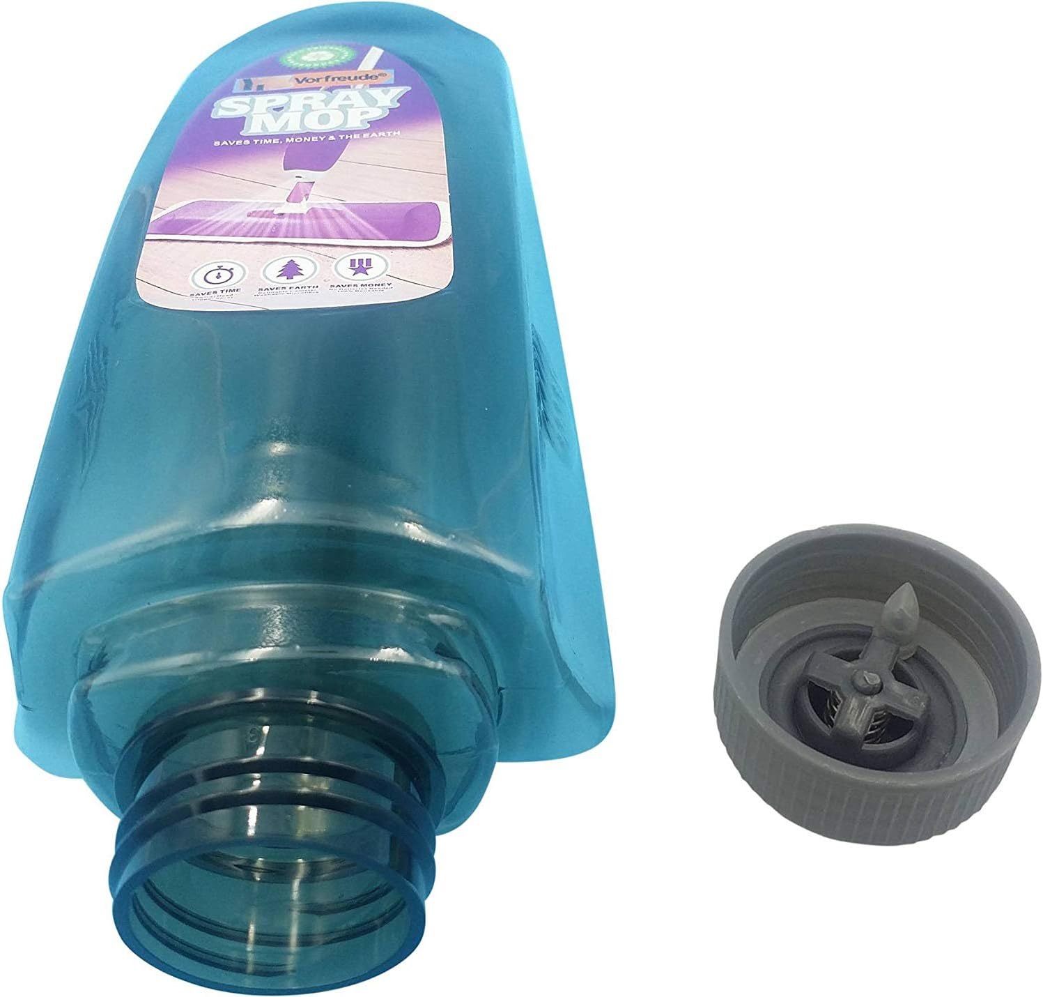 Vorfreude Spare Bottle for Spray Mops - 700ml, Refillable and Reusable with All Cleaners