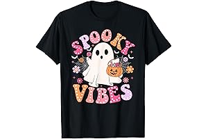 Groovy Ghost Halloween Shirt for Girls