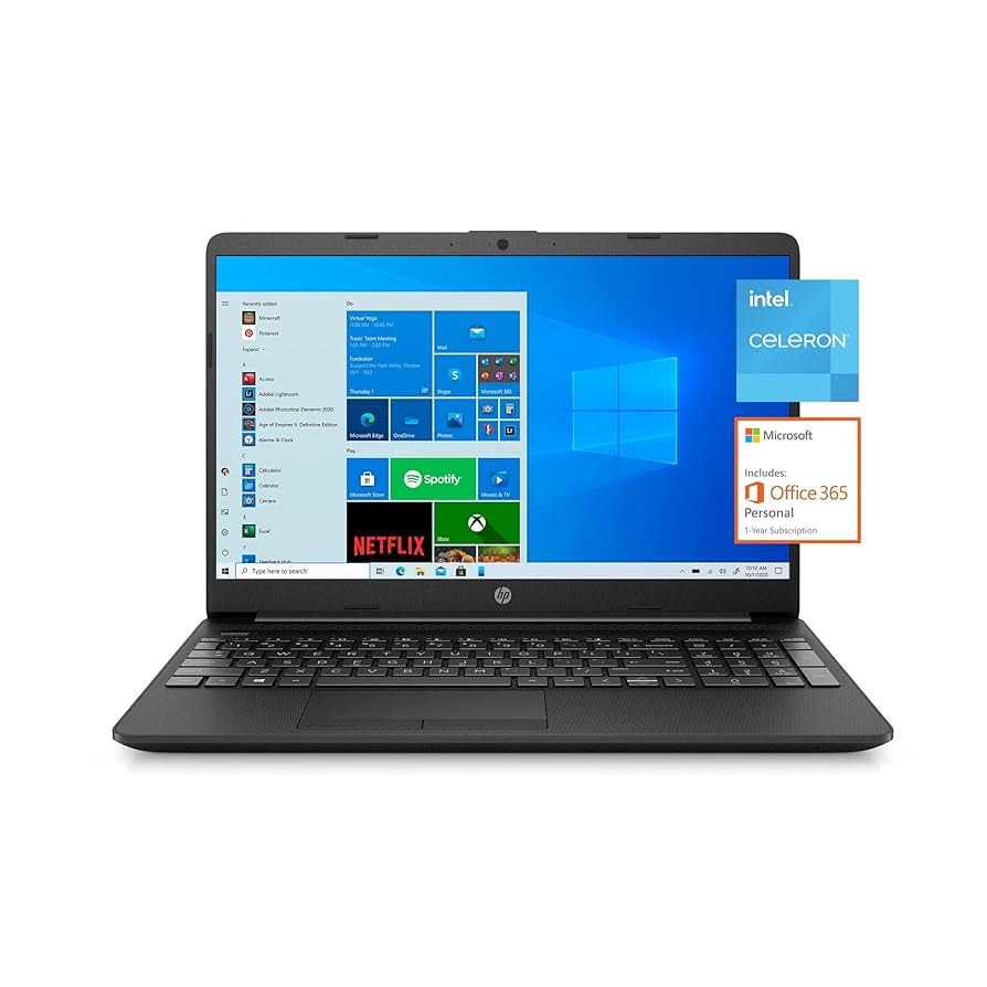 Amazon.com: HP 15.6in FHD, Celeron N4020, 4GB RAM, 128GB SSD