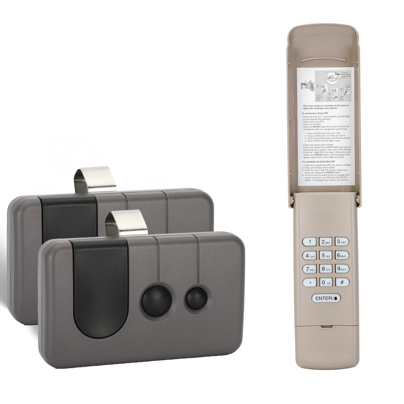 2 Garage Door Opener Remotes for Sears Craftsman Liftmaster - Import It All