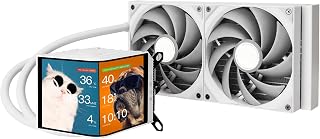TRYX Panorama 280 ARGB AIO Cooler with 6.67in L-Shaped AMOLED Screen 3D Display