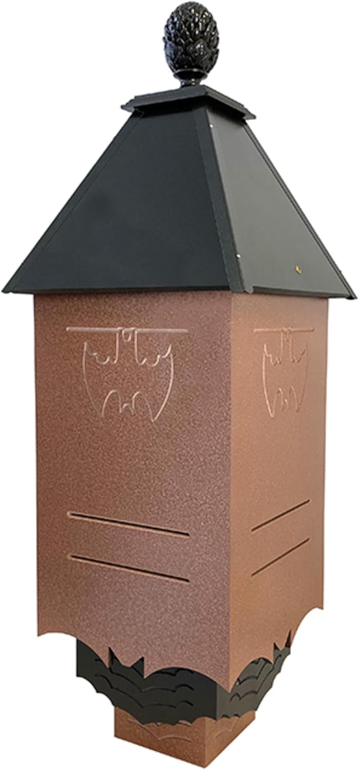 Wing & A Prayer Bat Grotto Bat House – Holds Up to 200 Bats – Premium PVC Outdoor Bat Shelter – Dual Chamber Design, Post or Pole Mount, Made in USA