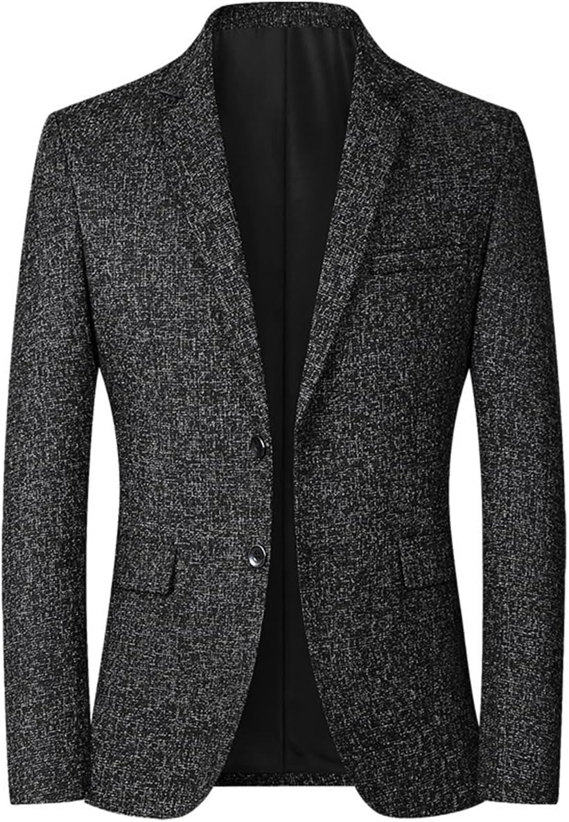 Men’s Slim Fit Blazer Two Button Lightweight Sport Coat Casual Business Suit Jacket for Wedding, Dinner, or Prom