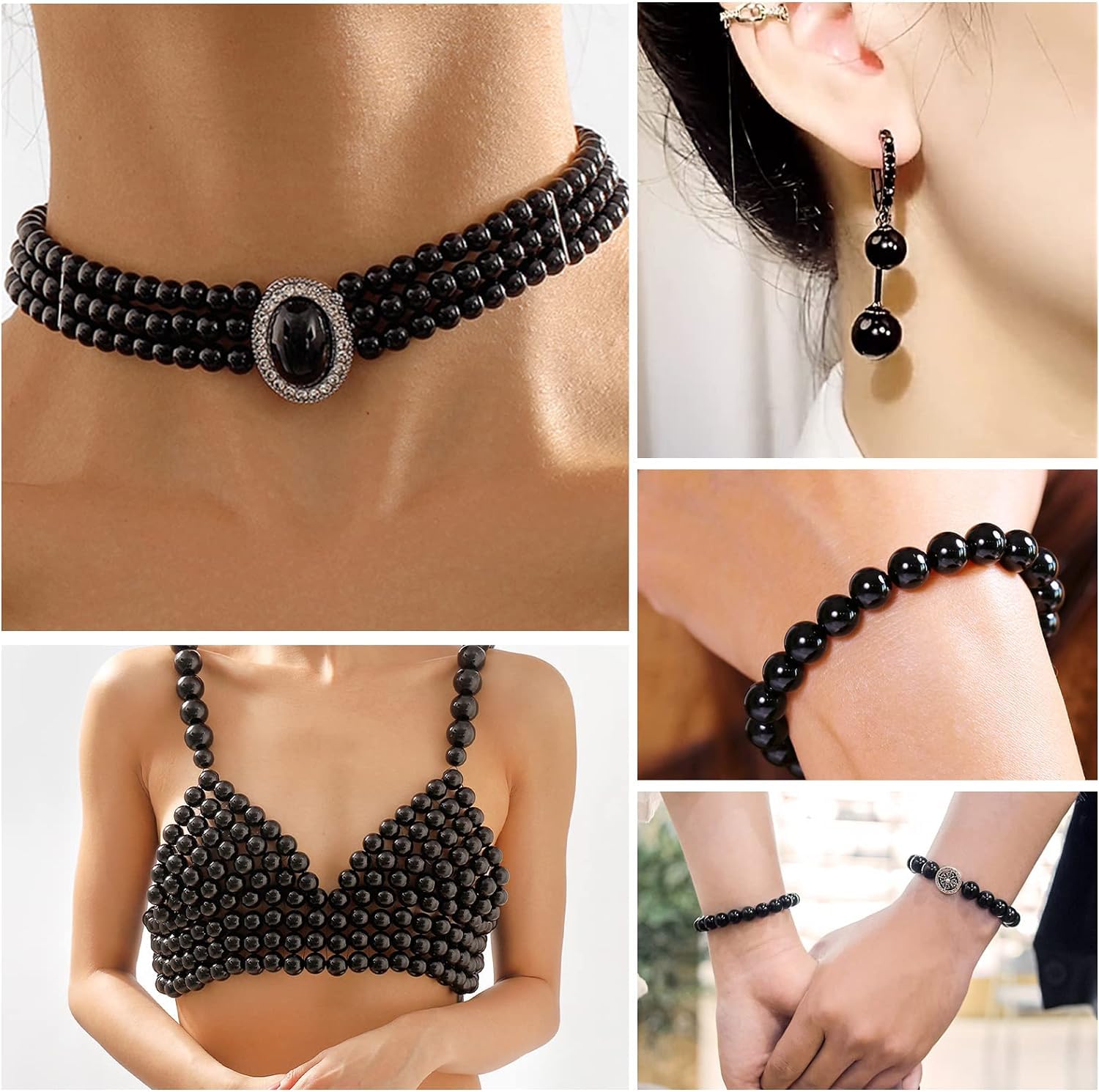 Perle Viola Crackle 8 Mm - Materiali - Bigiotteria - Di Mila Bijoux - Foto 6