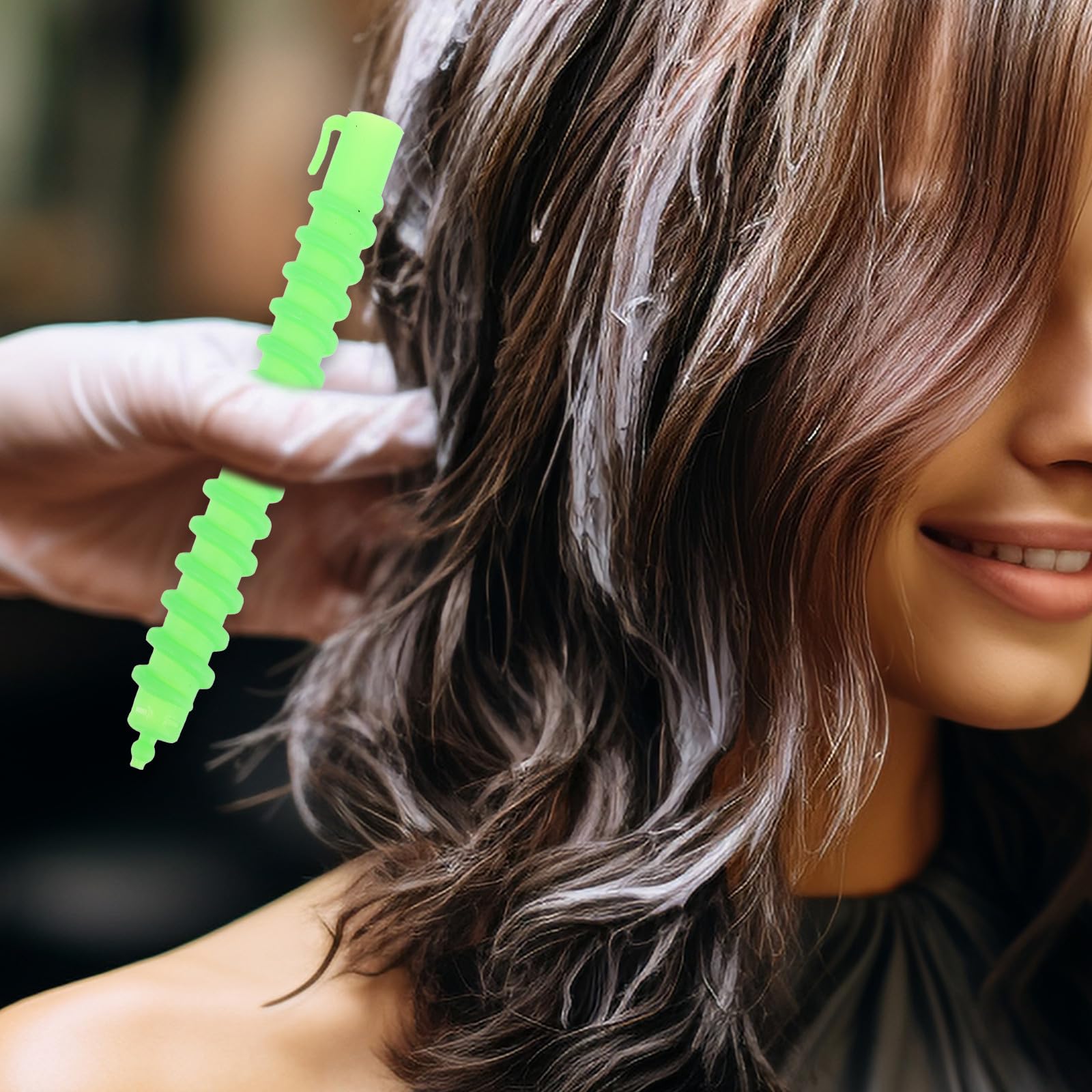 Zerodeko 60 Pezzi Bigodini a Spirale per Chioma in Plastica Cavi Leggeri, Arricciacapelli per Permanente a Freddo, Bastoncini per Chioma Adatti a Diverse Lunghezze e Styling Colore Casuale