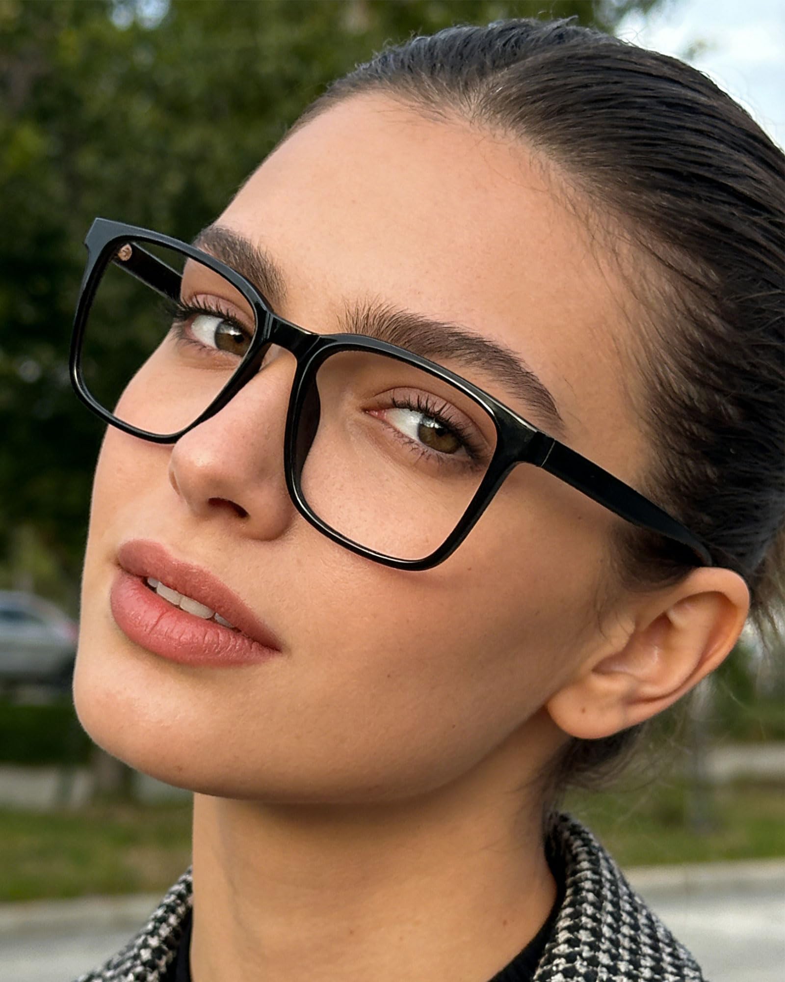 Luz azul cuadrada de bloqueo de gafas de computadora anti luz azul para mujeres hombres