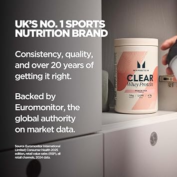 Myprotein Clear Whey Isolate Protein Powder | Berry Cherry -20 Servings | 20g Protein per Serving| Fruity Protein Juice Drink with Low Sugar | Refreshing Low-Calorie Protein Water Alternative