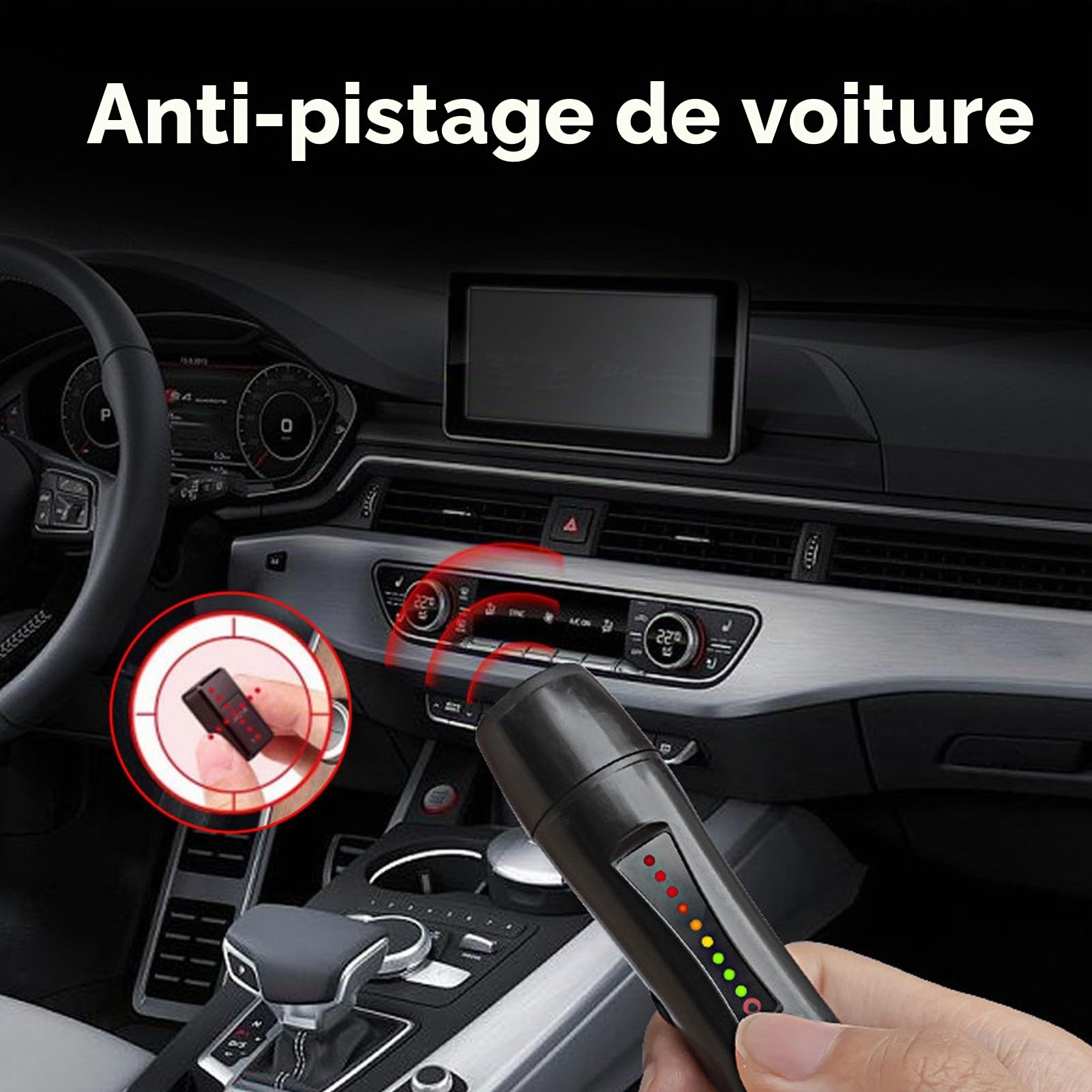 Détecteur Caméra Espion, 4-in-1 Détecteur De Caméra Cachée Détecteur De Bugs GPS Tracker Scanner, Infrarouge Detecteur Micro Espion Detecteur De Camera Prend en Charge Les Signaux RF Et sans Fil