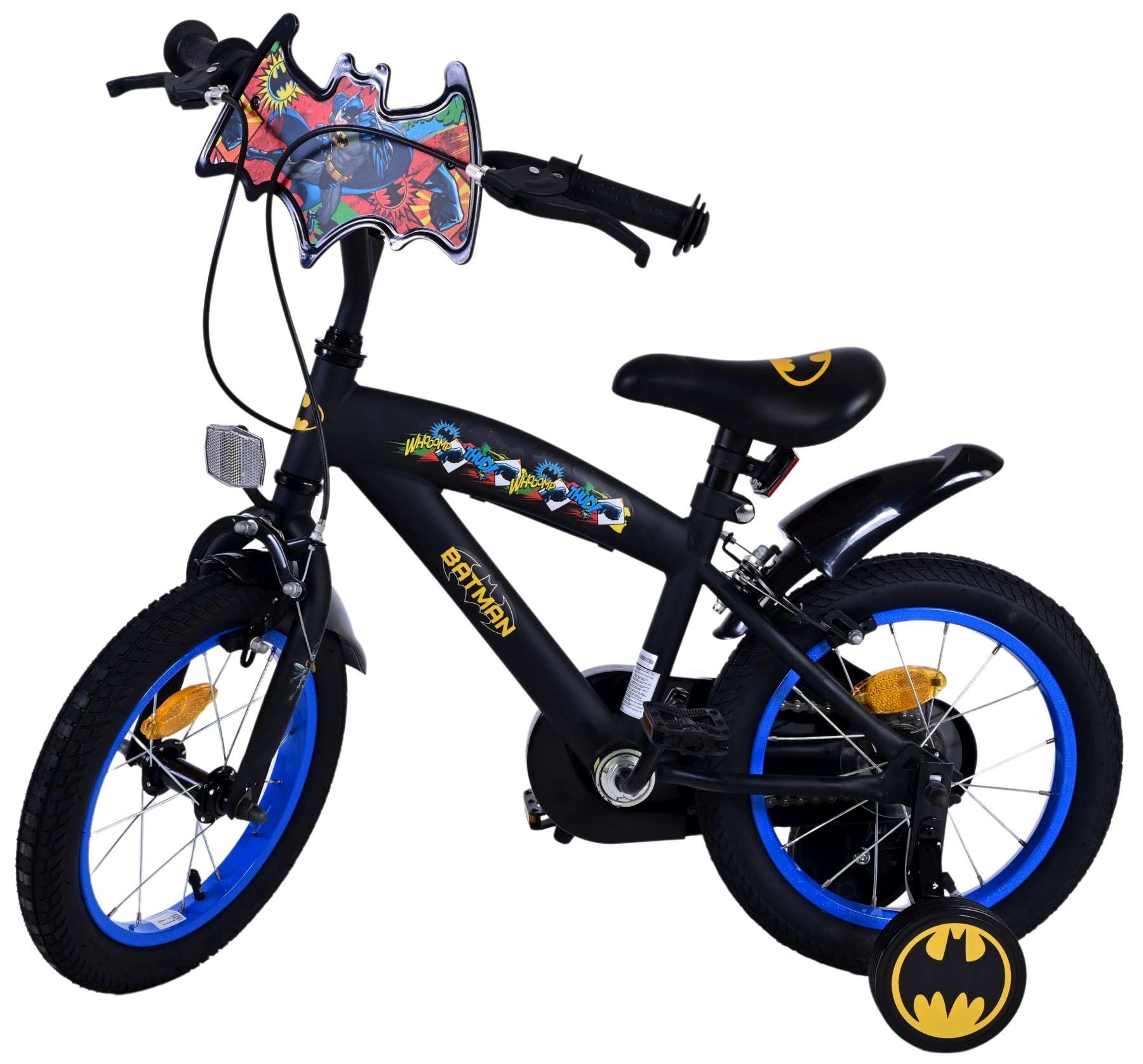 Volare Batman 14 pollici bicicletta per bambini nera - sicurezza, comfort e divertimento per ogni bambino!