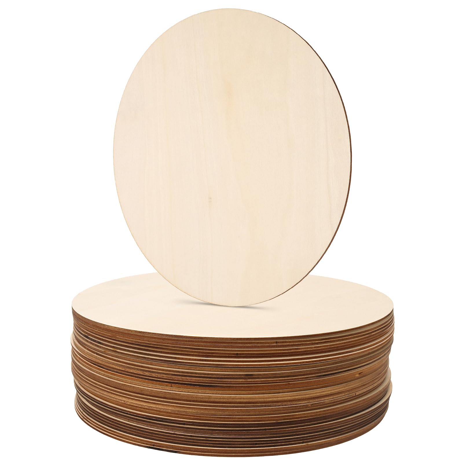 Tranches de bois de 3 mm MANCHAP disques ronds lisses pour pyrogravure