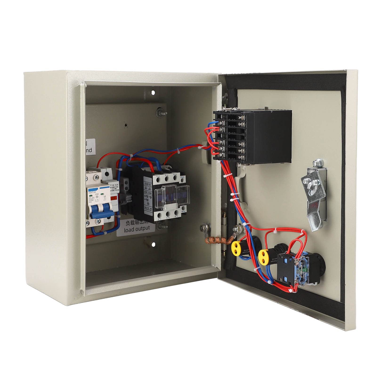 Caja de control de temperatura PID de 7,5 kW | Controlador inteligente de acero inoxidable | de termopar de 0-400 °C | Dispositivos integrados | 220 V CA 32 A