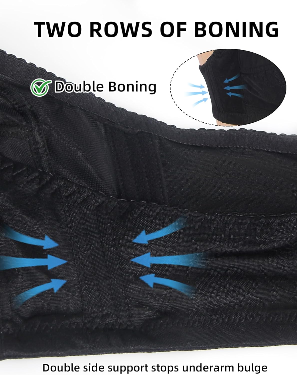 Women Lace Comfort Sleep Bra Unpadded Wider Straps Light Lift V Neck Wirefree Bralettes Everyday 34B-44DD - Image 3