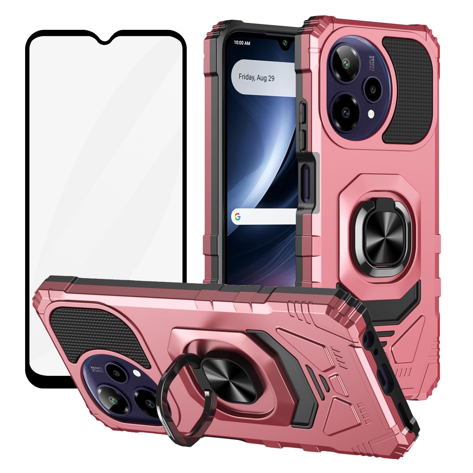 Coque Cricket Icon Plus robuste pour éviter les chutes et bris d'écran Or Rose - 7