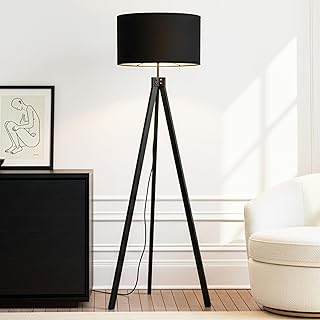 Brightech Eden Tripod LED Floor Lamp – Mid Century Dimmable Modern Light...