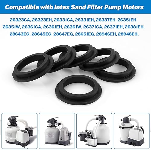 Miniatura 3 de Junta de manguera de bomba de filtro de arena para piscina, sello de anillo tórico 11412 compatible con piezas de repuesto de bomba de piscina sobre