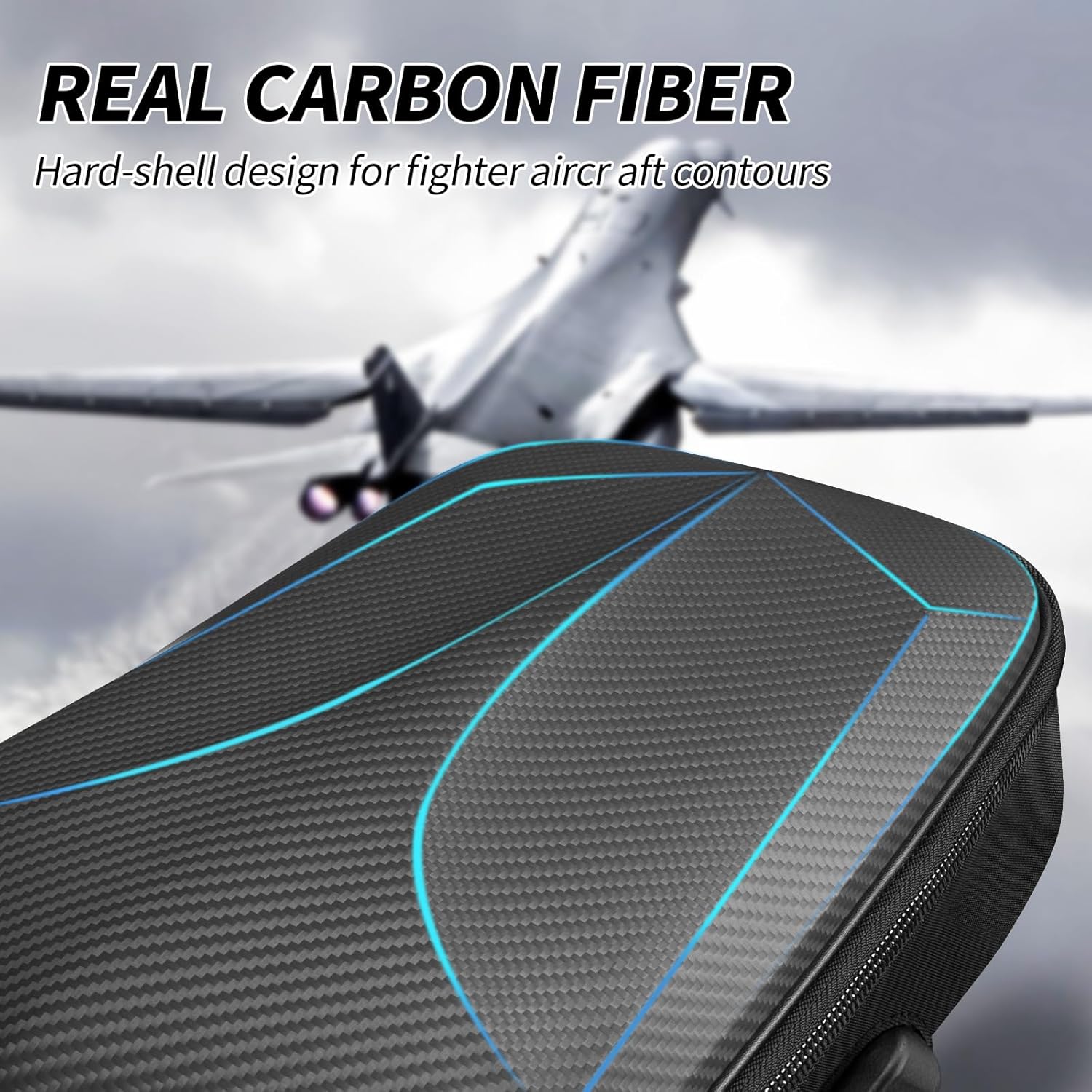 Carbon Fiber Sling Bag,Hard Shell Sling Backpack for Men,Anti-Theft Crossbody Backpack with USB Charging Port,Lockable,Waterproof,Single Strap Shoulder Pack for Travel Hiking