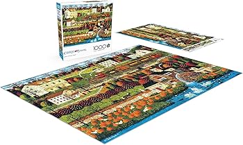 希少 チャールズ・ワイソッキー 置時計 HONEY PUMPKIN VALLEY Buffalo Games - Charles Wysocki - Honey Pumpkin Valley