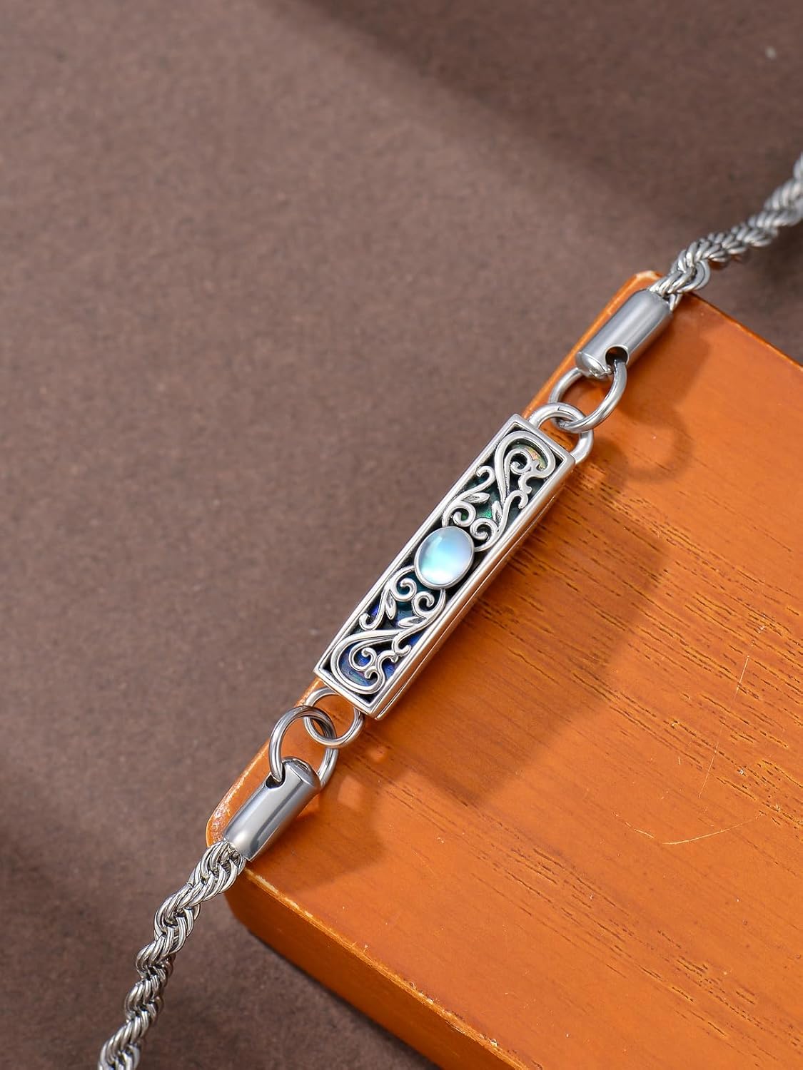 WINNICACA Urn Bracelet for Ashes 925 Sterling Silver Abalone Shell Sunflower/Butterfly/Turtle Cremation Jewelry for Ashes Keepsake Pendant Locket Bracelet for Women Christmas Gifts - Image 7