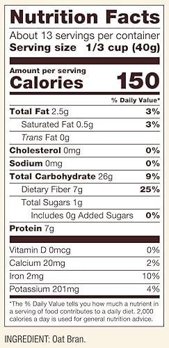 Miniatura 6 de Bobs Red Mill Cereal caliente de salvado de avena 18 onzas paquete de 4