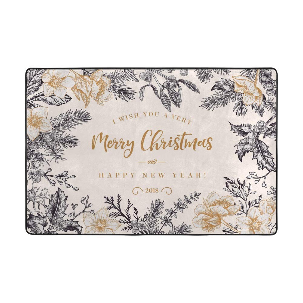 Tapis de sol invitation de Noël pour créer des souvenirs inoubliables en famille dans la chambre