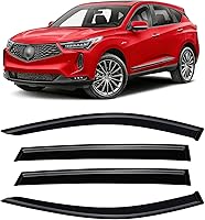 Vista 58 de Visera de ventana para Jeep Cherokee 1984-2001 (Excluye Modelo Limited), Protectores Guards Shields de lluvia de canal exterior, Deflector