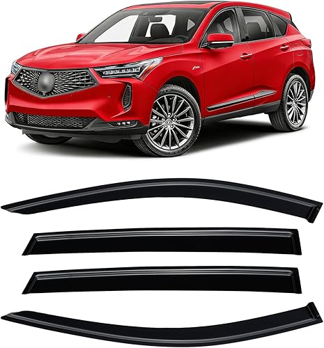 Miniatura 58 de Visera de ventana para Jeep Cherokee 1984-2001 (Excluye Modelo Limited), Protectores Guards Shields de lluvia de canal exterior, Deflector