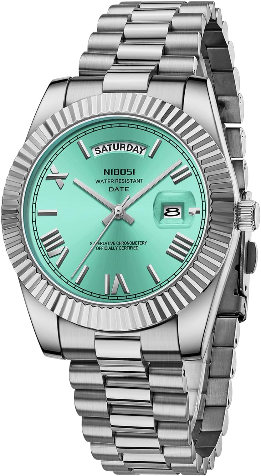 Men Watches Analog Quartz Stainless Steel Watches for men Waterproof Business Classic Desiger Wrist Watch Day&Date