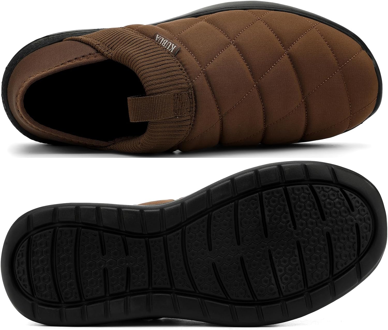 KUBUA Slippers for Men and Womens Indoor House Shoes Plush Slip on Outdoor Garden Loafers - Image 3