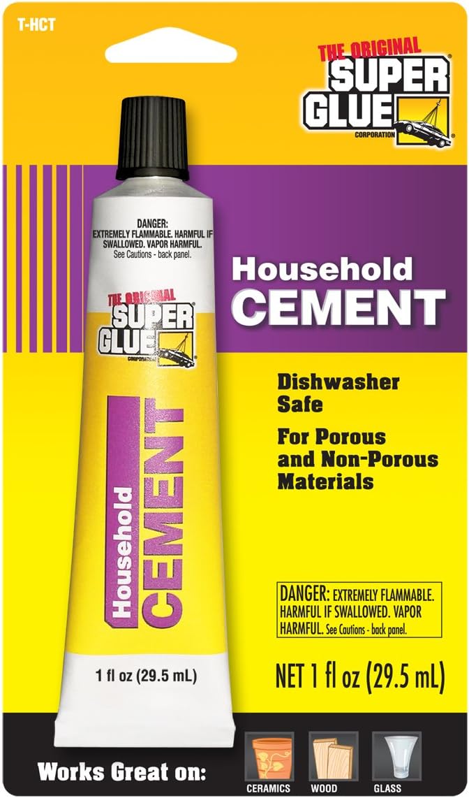 Super Glue - Pegamento de Contacto - Tubo de 1oz - Paquete de 12