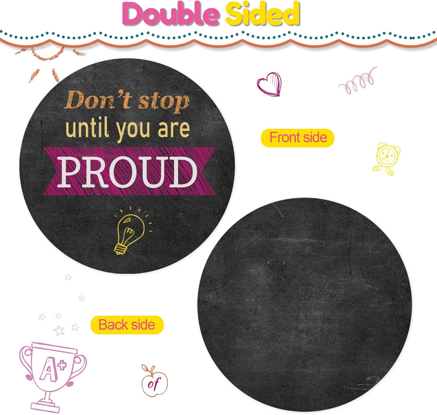 200 Pcs Positive Affirmation Chips Bulk Inspirational Affirmation Coins Cards Double Sides Printed Motivational Tokens Appreciation Gifts with 50 Kindness Sayings for Classroom Office(Vivid Style)